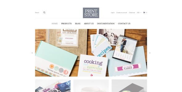 современные печатные решения shopify theme