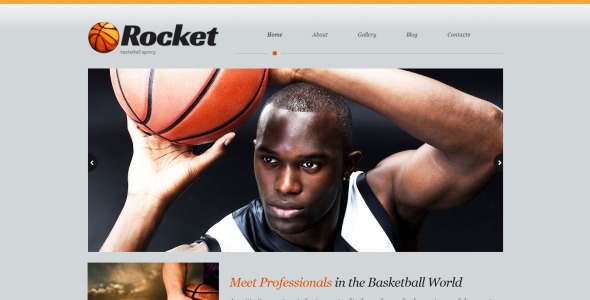 баскетбол отзывчивая тема wordpress