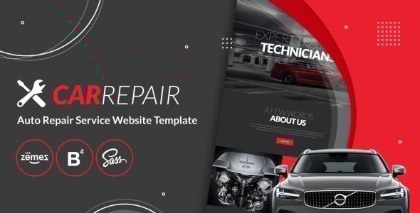 шаблон сайта службы авторемонта