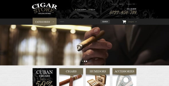 курение сигар диверсия prestashop тема