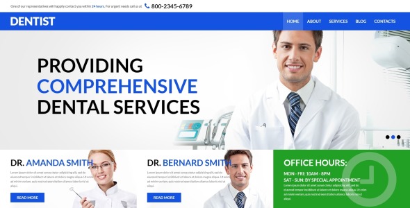 стоматологическое здоровье и уход joomla шаблон