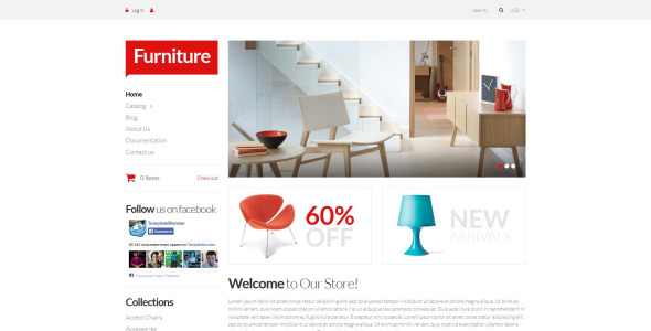 предметы мебели тема shopify