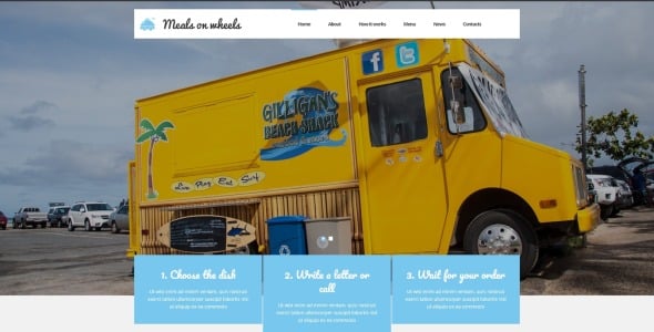 доставка еды на дом шаблон joomla