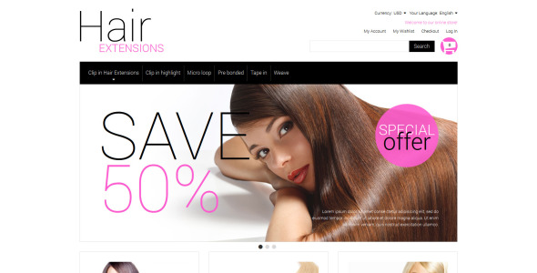 многоцелевое наращивание волос magento theme