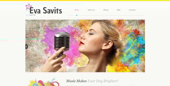 музыка отзывчивая тема wordpress