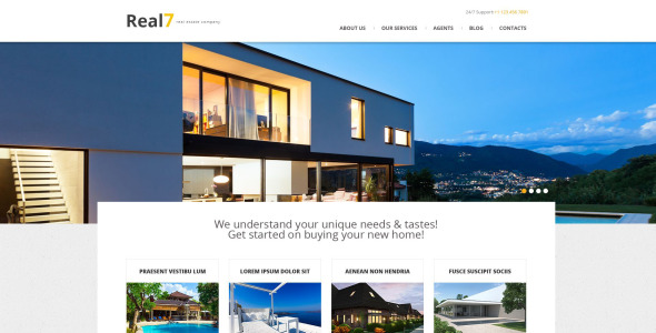 агентство недвижимости отзывчивая тема wordpress
