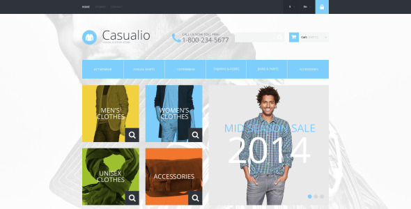 изысканная одежда prestashop тема