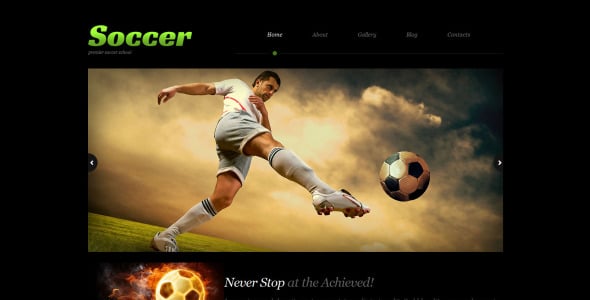 футбольная адаптивная тема wordpress