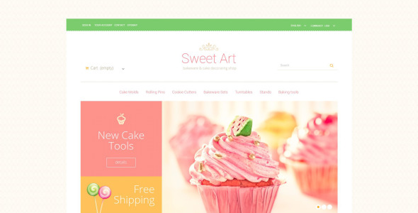 сладкоежка prestashop тема