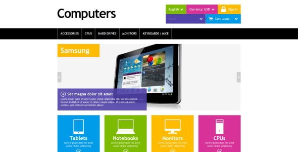 тема computers prestashop
