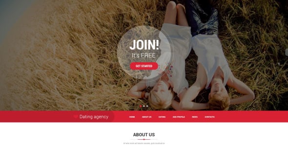 адаптивный шаблон сайта знакомств