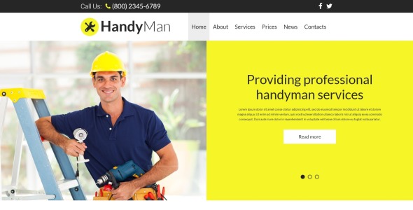 услуги разнорабочего шаблон joomla