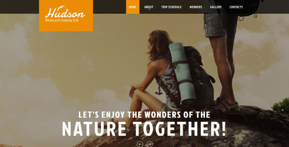 походный адаптивный шаблон сайта