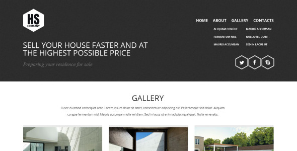 главная постановка адаптивный шаблон веб-сайта