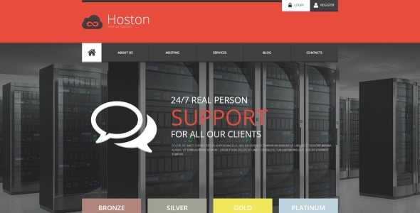 хостинг адаптивного шаблона сайта