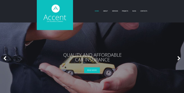 страхование отзывчивая тема wordpress