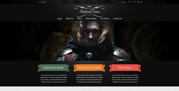средневековый ресторан joomla шаблон