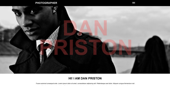 фотограф портфолио муза шаблон