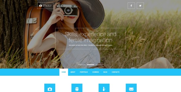 профессиональная фотография шаблон joomla