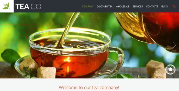 чайный магазин отзывчивый шаблон сайта