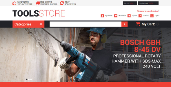 инструменты подрядчика тема magento