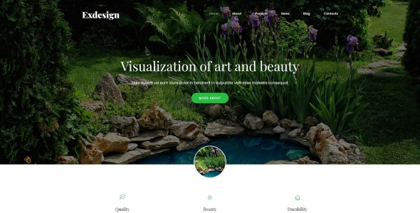 внешний дизайн многостраничный креативный шаблон joomla