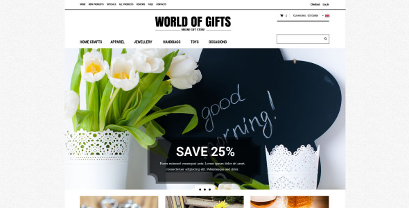 шаблон сувенирного магазина zencart