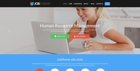 адаптивная тема wordpress job portal