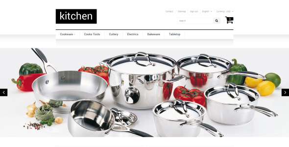 магазин кухонных принадлежностей prestashop theme