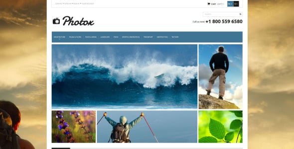 фото и видео тема prestashop