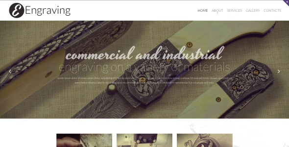 шаблон отзывчивого сайта типографии