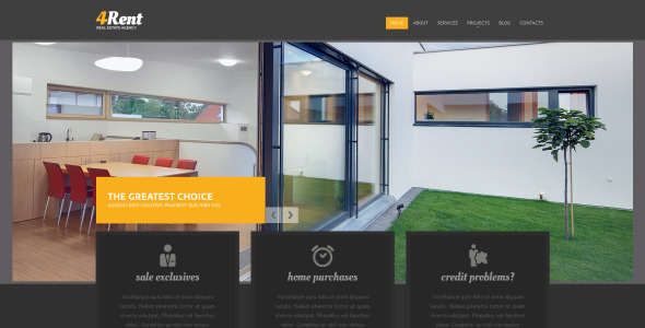 агентство недвижимости отзывчивый шаблон drupal