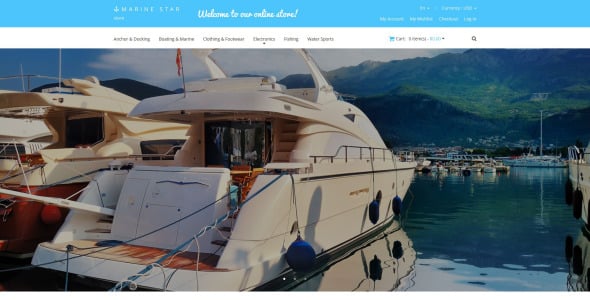 яхтинг отзывчивая тема magento