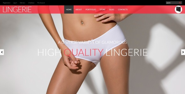 тема магазина нижнего белья woocommerce