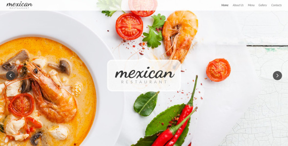 мексиканский ресторан отзывчивый шаблон сайта