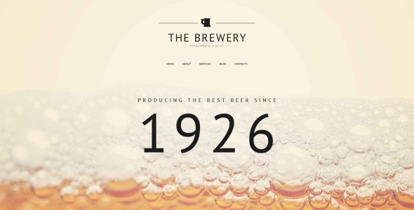 старый шаблон сайта паба