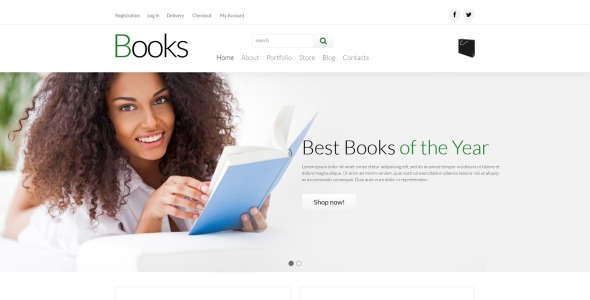 тема книжного магазина woocommerce в мягкой обложке