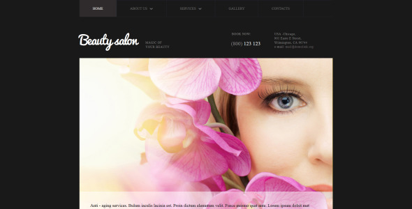 салон красоты moto cms 3 шаблон