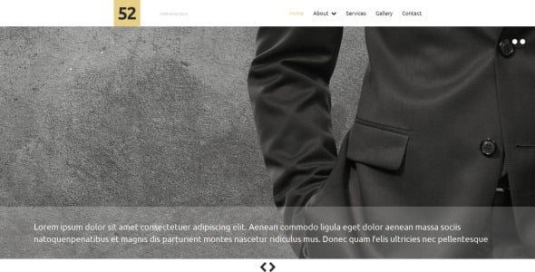 шаблон business &amp; services moto cms 3