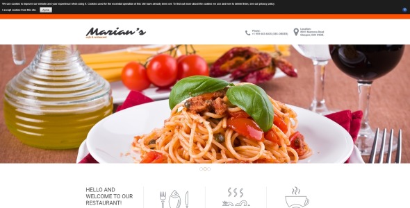 уютный ресторан joomla шаблон