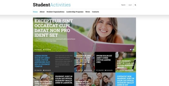 образование отзывчивый шаблон joomla