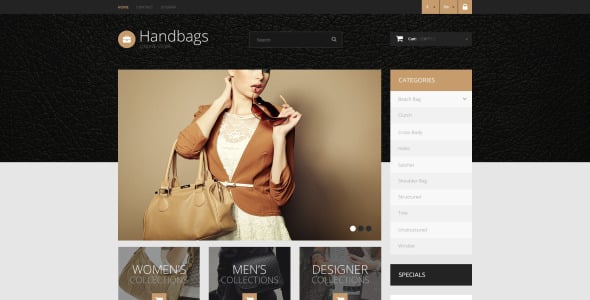 тема бутика сумок prestashop