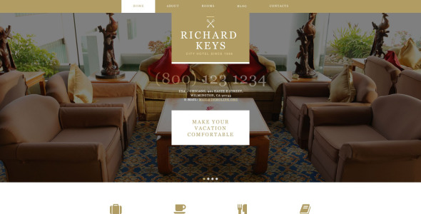 отели муза шаблон