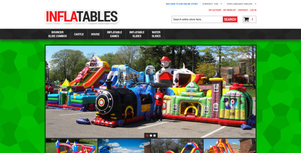 inflatables magento тема
