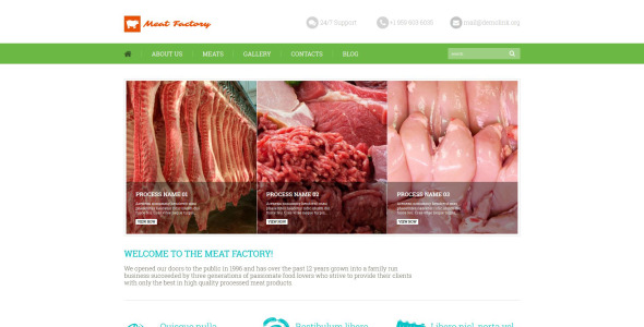 тема wordpress мясокомбината