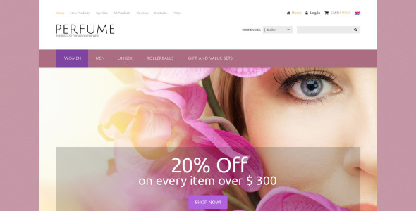 духи zencart шаблон