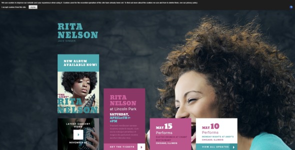 отзывчивый шаблон персональной страницы joomla