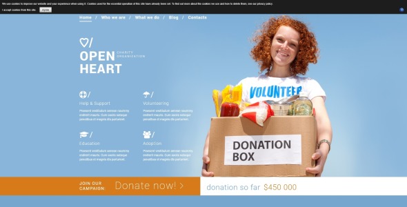 решение для благотворительных сайтов шаблон joomla