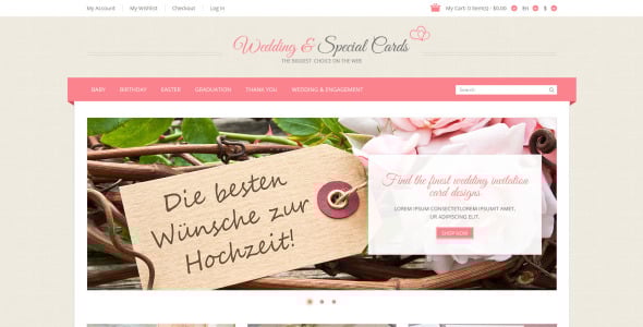 открытки для особых случаев тема magento