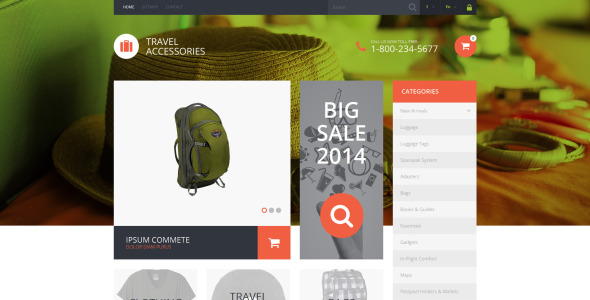 travel essentials prestashop тема